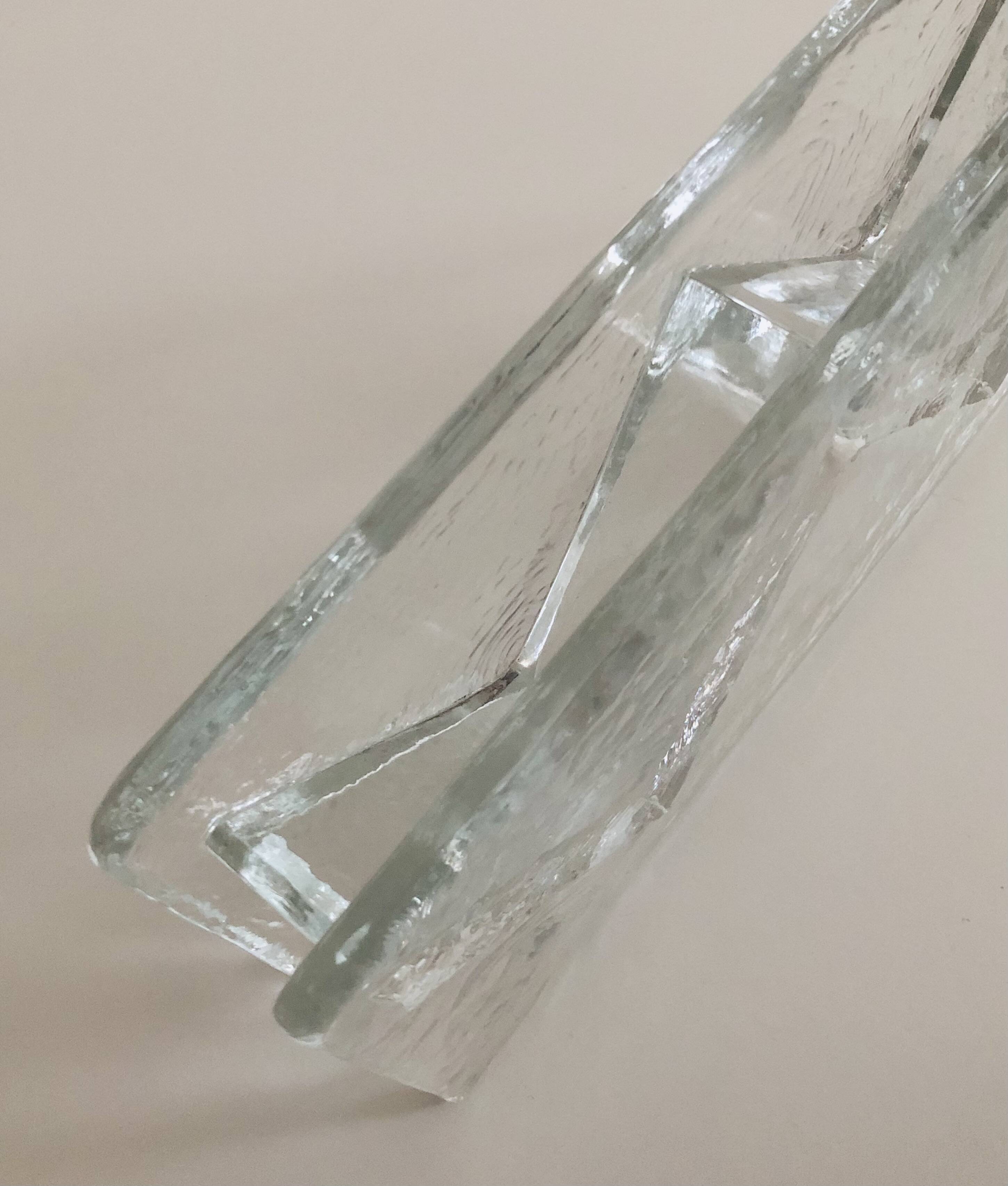 Murano glass pocket emptier by Leucos, Italy 1970s