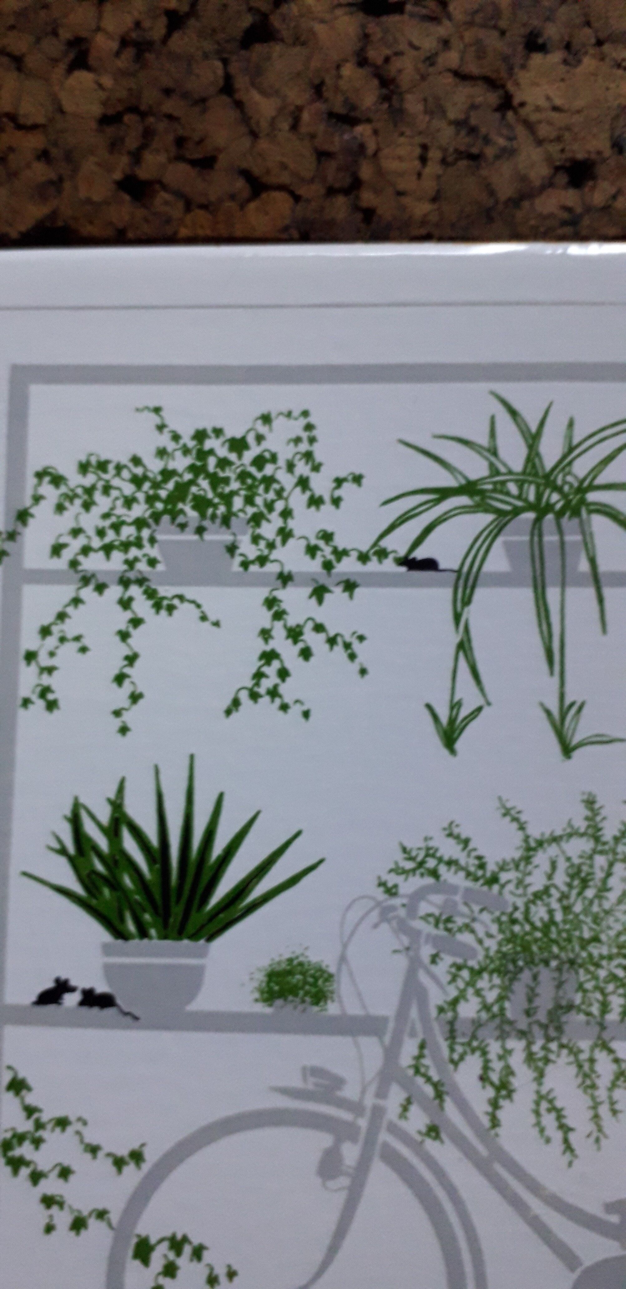 Decorative ceramic and cork underside