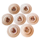 Set of 7 antique dessert plates St Amand and Hamage