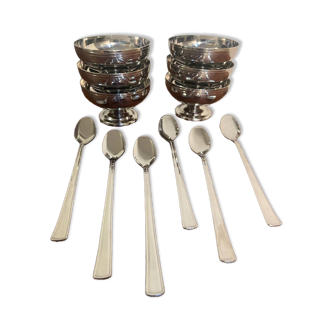 Guy Degrenne ice sorbet cup with spoon in box
