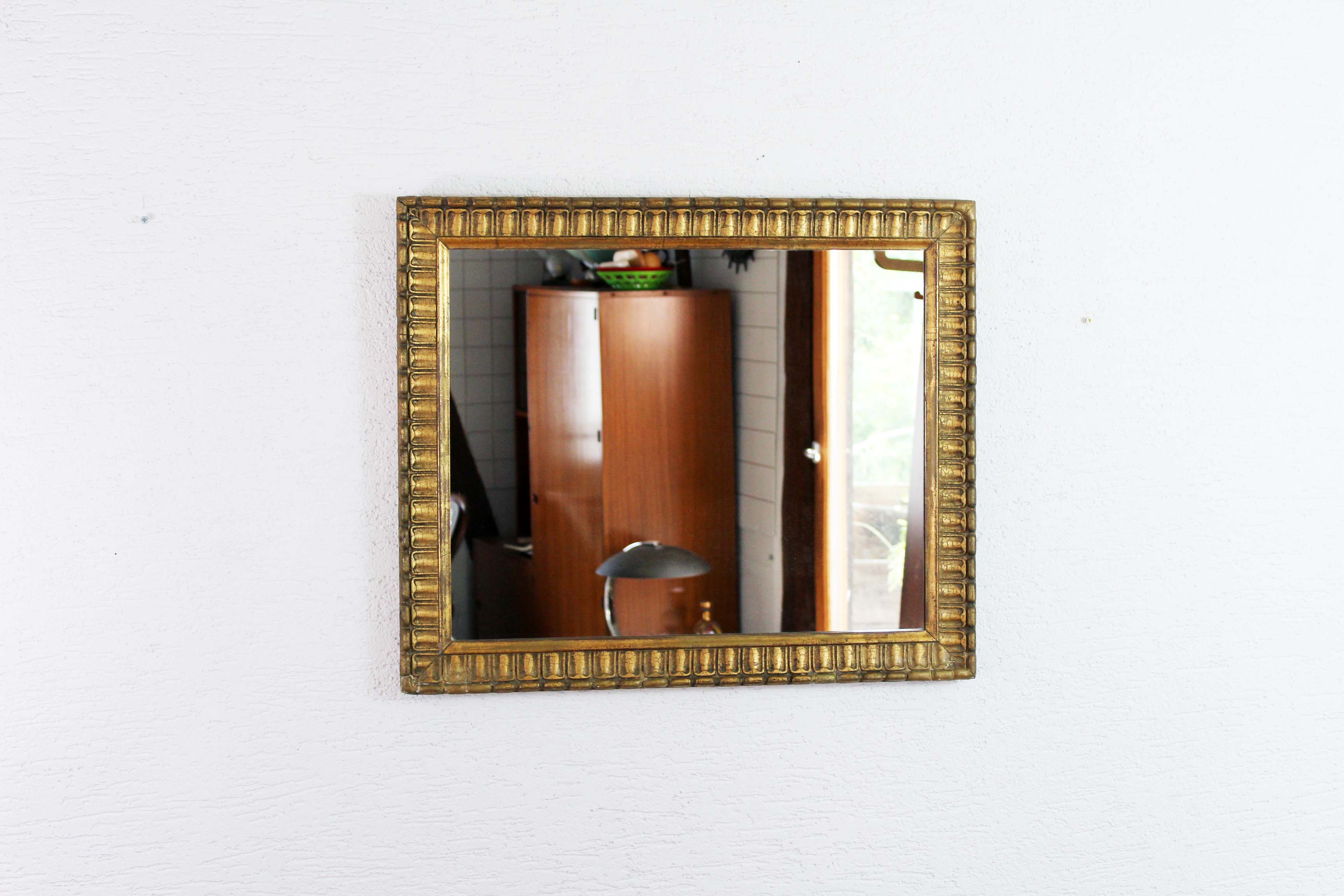 Mirror golden old stucco 61x72cm