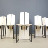 Post modern dining chairs, set of 6 - 1980s