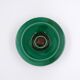 Vintage ceramic and leather ashtray from the 1950s