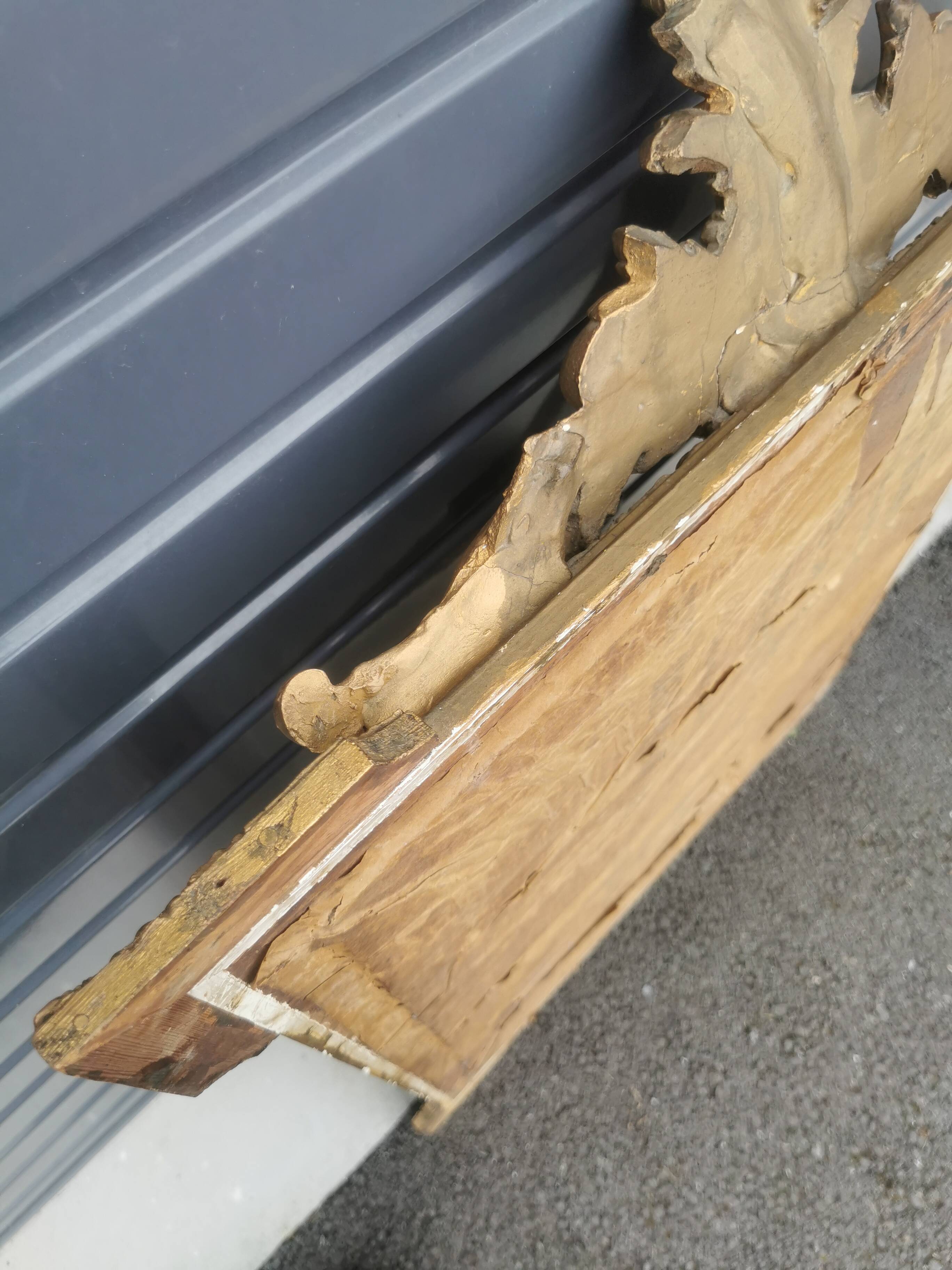 Louis XV style gilded mirror