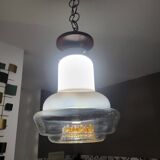 Murano glass mushroom pendant light by Mazzega Italy 1960.70