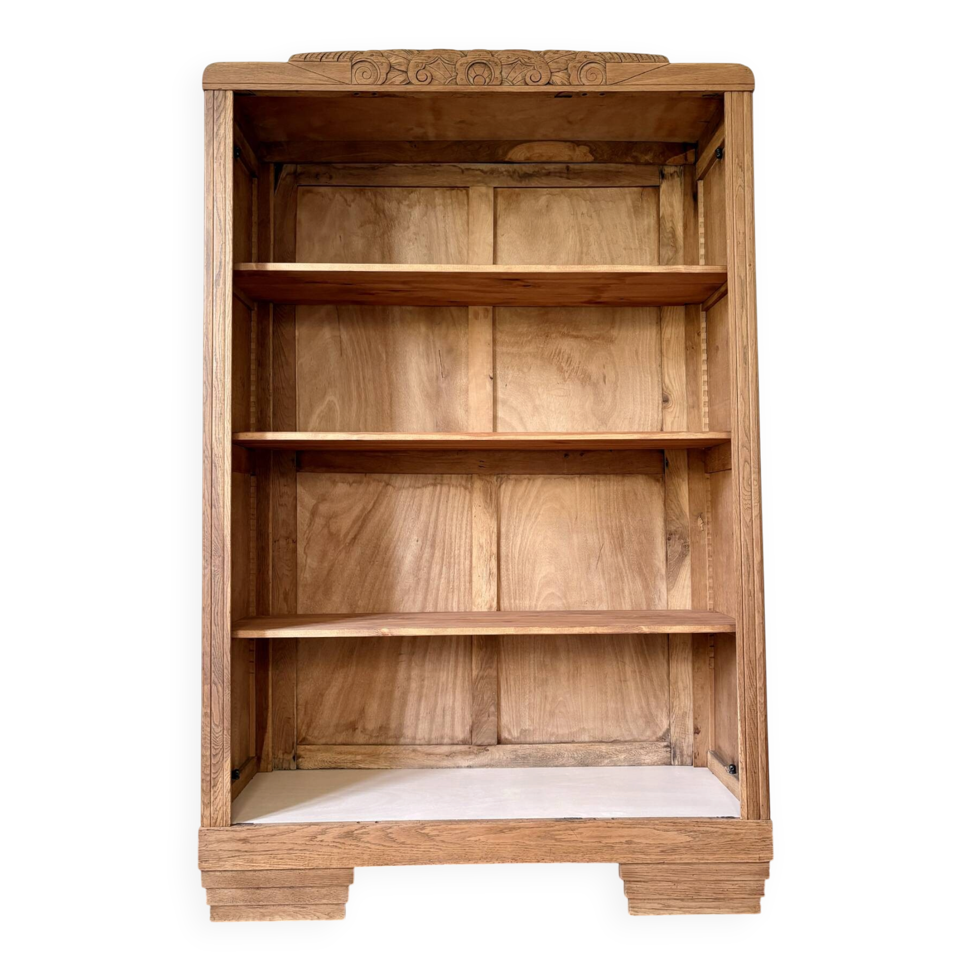 Art Deco library in solid oak