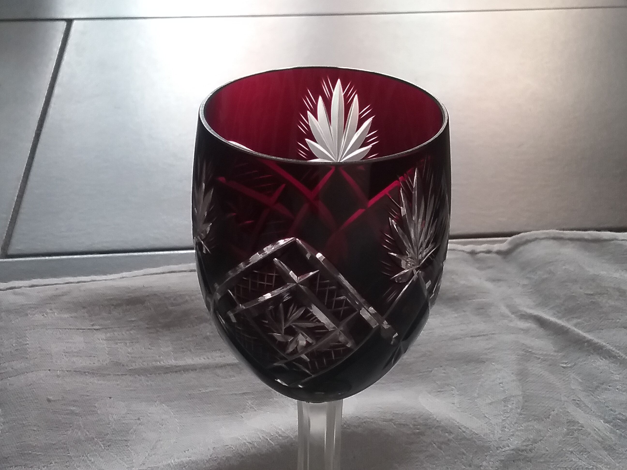 Verre cristal de bohème