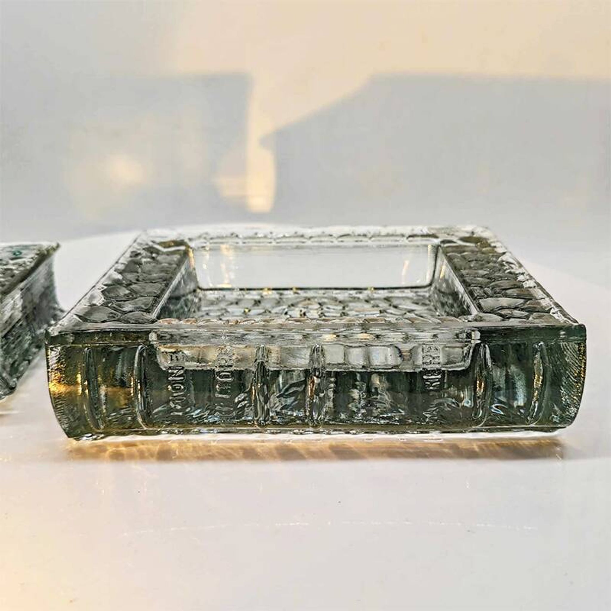 1970s very Rare Set of 3 Book shaped Ashtrays in Murano Glass by Antonio Im