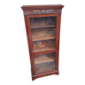 19th century mahogany glass cabinet with 1 door