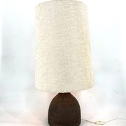 Large 1960s Ceramic Table lamp or floor lamp With Original Fabric Shade Fro