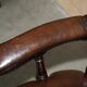 Victorian antique leather captain's chair
