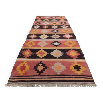 Vintage Turkish hallway rug 128x285 cm