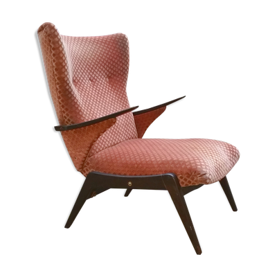 Fauteuil recliner Waing Chair Relax  années 50 60 vintage