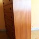 Teak veneer chest of drawers