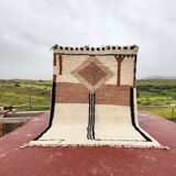 Large Beni Ouarain rug 300x206 cm – Thick wool – Geometric patterns