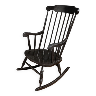 Rocking chair with bars 1960 western color black