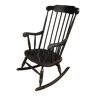 Rocking chair à barreaux 1960 western couleur noire