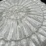 Plafonnier en verre relief sablé RZB