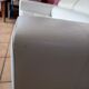 White leather sofa