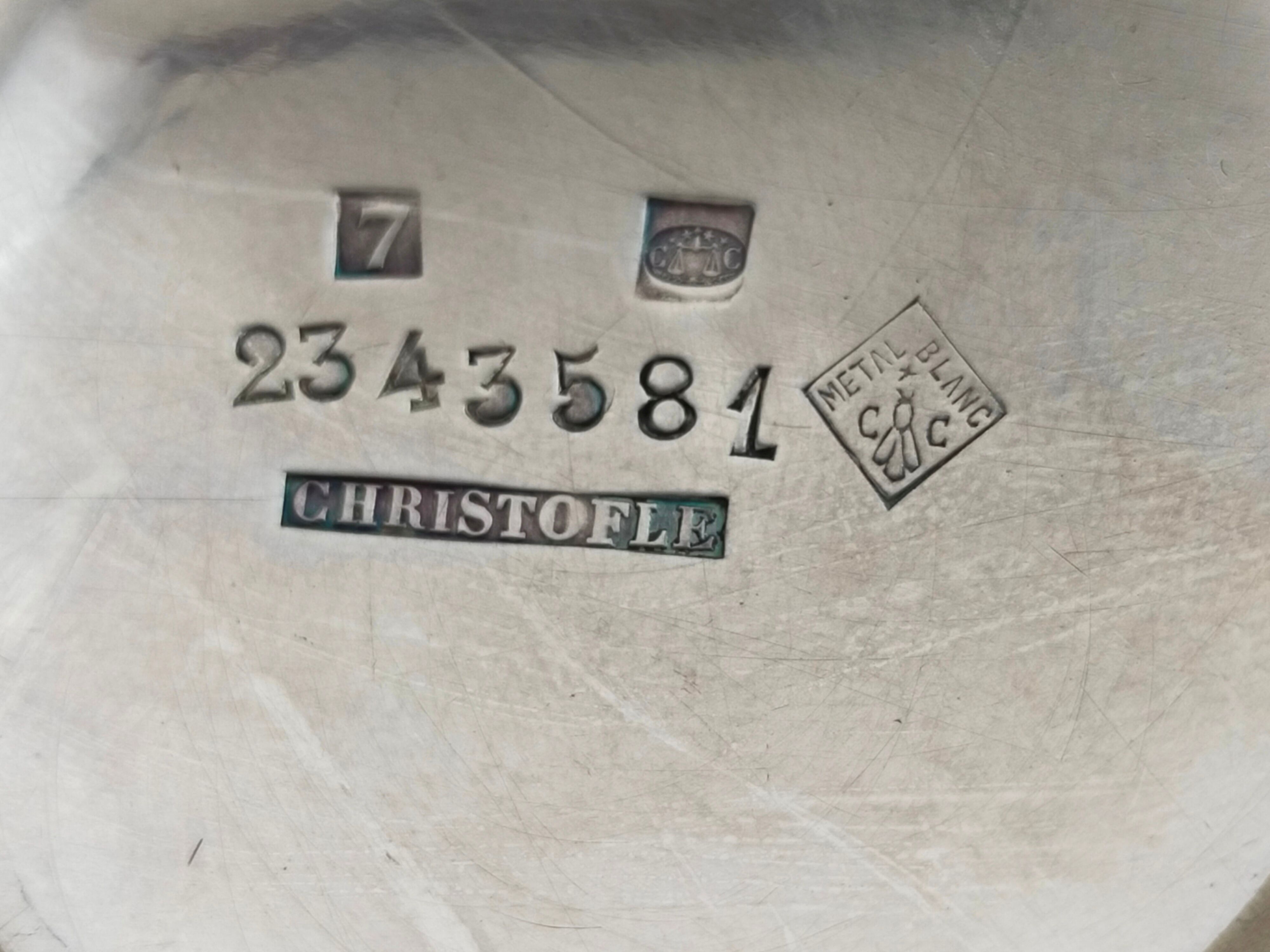 Christofle bowl in silver metal