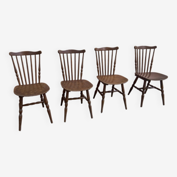 Série de 4 chaises Tacoma Baumann vintage