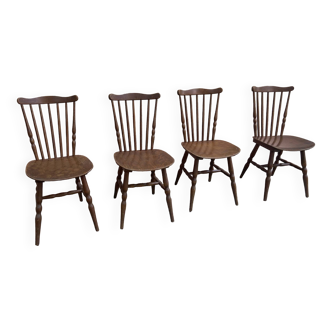 Série de 4 chaises Tacoma Baumann vintage