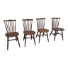 Série de 4 chaises Tacoma Baumann vintage
