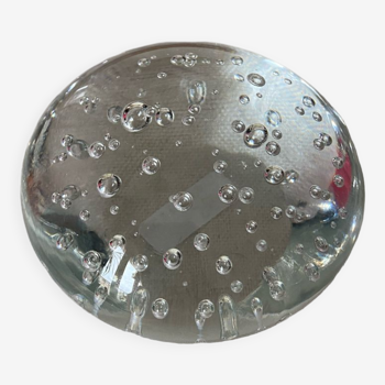 Bubble glass paperweight