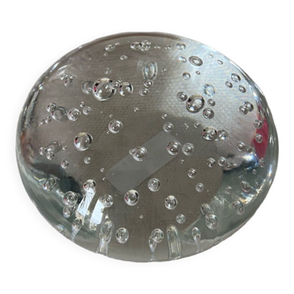 Bubble glass paperweight