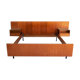 With suspended nightstands vintage teak bed