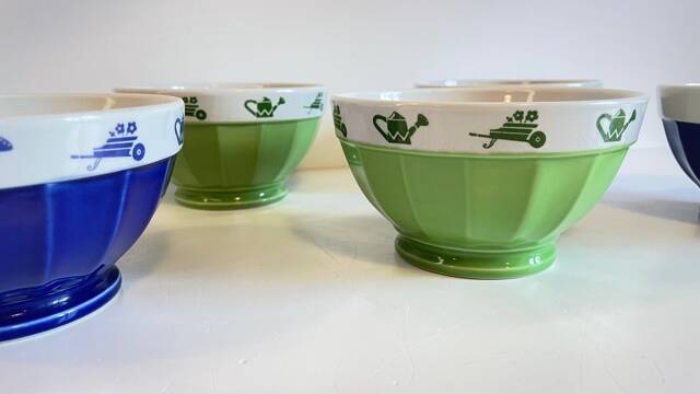 3 BOWLS Italian Porcelain SATURNIA Vintage