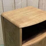 Bedsides pair in blond oak 1960