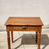 Cherry wood side table and small desk