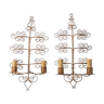 Paire d'appliques dorées, ferronnerie Espagnole, XIXème