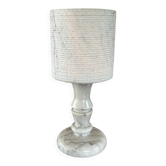 Lampe de table vintage en alabastre, Italie 1960, minimaliste.