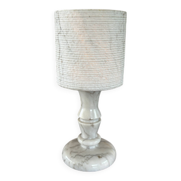 Vintage table lamp alabaster lamp, Italy 1960 minimalist
