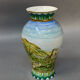 Oriental earthenware vase
