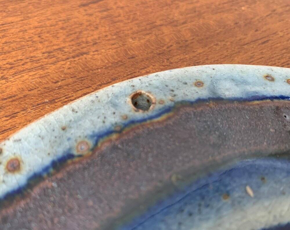 Ceramic wall plaque from the Danish mid-century studio by Helle Allpass, Denmark, 1960s.