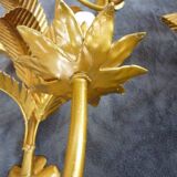 Pair of 20th Century Hollywood Regency Exotic Palm Tree Wall Sconces