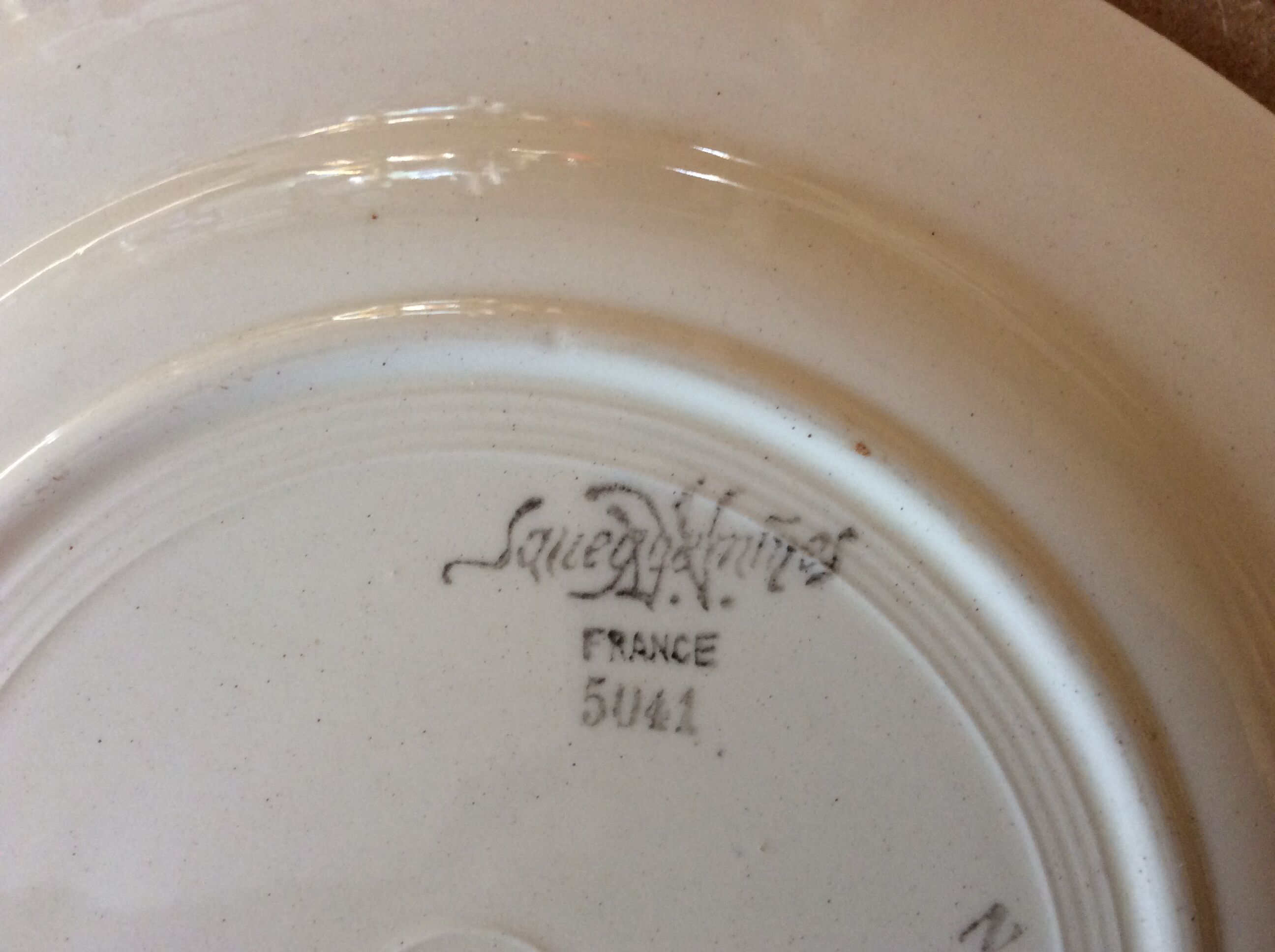Sarguemines vintage plates