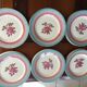 Lot flat plates Vintage Digoin Sarreguemines model Pelleas
