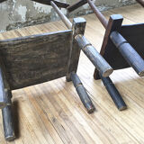 Pair of Ivory Coast chairs 50s