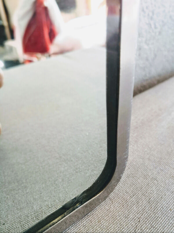 Chrome rectangular mirror 62x92cm