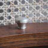 Wooden drawer with aluminum button
