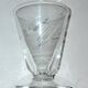 Set of 13 engraved glasses decorated with reeds and flowers, 1960.