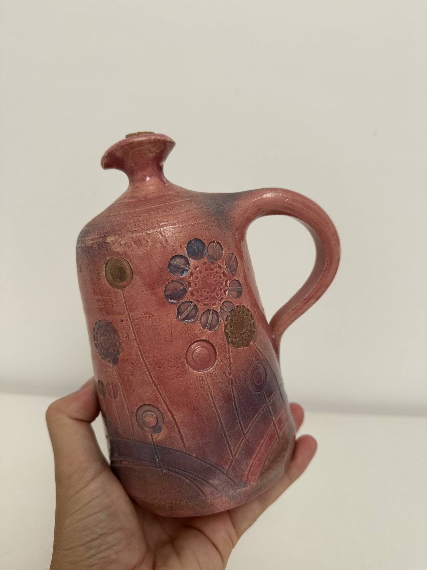 Ceramic jug by Patrick Peroz, vintage