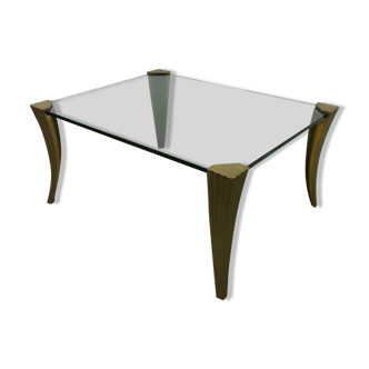 Bronze coffee table by Peter Ghyczy 60/70
