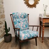 Baumann reupholstered fan chair