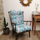 Baumann reupholstered fan chair