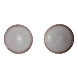 Pair of XL Murano glass "Ronda" wall lights by Leucos, Italy, 1970